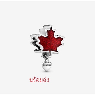 Pandora silver charm ใบเมเปิ้ล แคนาดา Canada