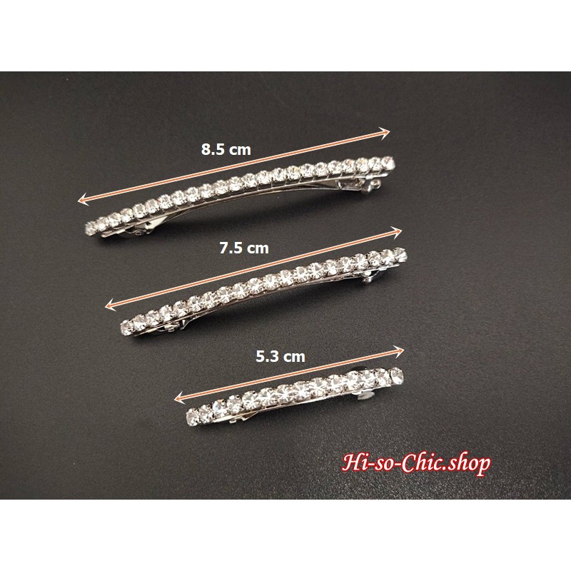 กิ๊บเพชร กิ๊บสปริง กิ๊บเกาหลีของแท้ 100% พลอยแถวเดียว (ราคาต่อชิ้น) - รูปที่ 2