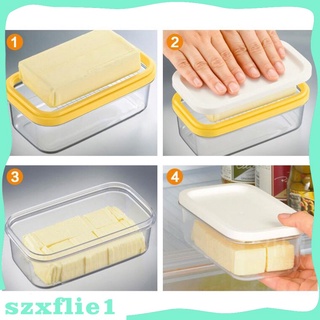 [Hot Sale]  2 in 1 Butter Dish Vintage Butter Serving Tray with Lid Butter Cutter Slicer