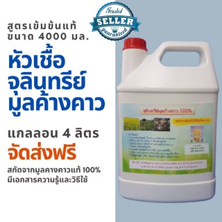 จุลินทรีย์ มูลค้างคาวขนาด 4 ลิตร จัดส่งฟรี จุลินทรีย์ ชนิดดี น้ำหมักมูลค้างคาว เร่งดอก เร่งดก เร่งผล เพิ่มผลผลิต น้ำหมัก