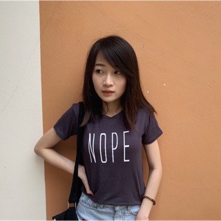 Sales!!เสื้อเรย่อนลายNOPE 120฿!!!!