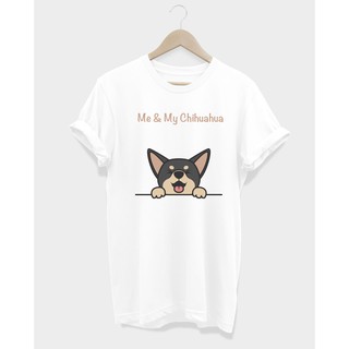 เสื้อยืดลายหมาชิวาว่า Me &amp; My Chihuahua TEE-SHIRT