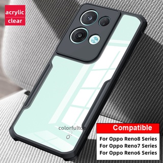 เคสโทรศัพท์มือถือ ซิลิโคนนิ่ม แบบใส กันกระแทก สําหรับ Oppo Reno 8 Pro Plus 8Pro+ Reno 7 Pro SE 7Pro Reno 6 Reno8 Reno7 Reno6 4G 5G