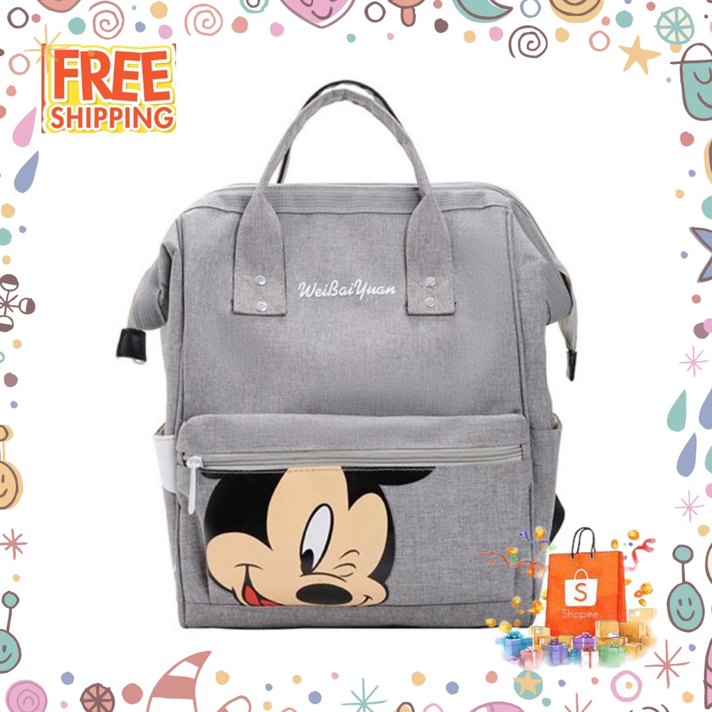 Eid al-Fitr Hello panda kitty cat Mouse mikey / Disney Mickey Mouse Diaper Bag Mummy Backpack Insula