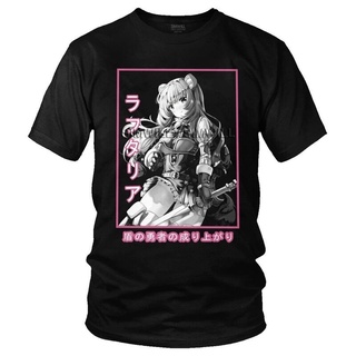 เสื้อยืดผ้าฝ้ายพิมพ์ลาย เสื้อยืด ผ้าฝ้าย พิมพ์ลายการ์ตูนอนิเมะ The Rising Of The Shield Hero Raphtalia สไตล์ญี่ปุ่น สําห