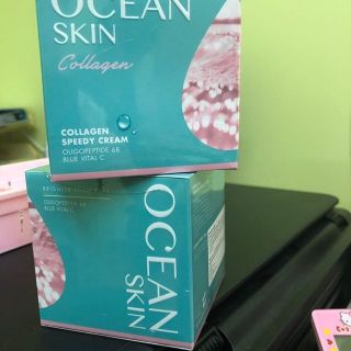 OCEAN SKIN Collagen Speedy Creamครีมบำรุงผิวหน้า เนื้อเข้มข้น ผิวขาวมีออร่า พร้อมเติมคอลลาเจนต่อเนื่อง 72 ชั่วโมง ช่วยเพ