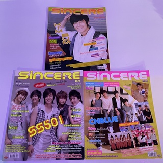 นิตยสาร sincere ดารานักร้องเกาหลี ss501, ft island, ปาร์คชินเฮ, จางกึนซอก, cnblue, kimbum