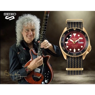 New Seiko 5 Sports Brian May Limited Edition รุ่น SRPH80K / SRPH80K1 ระบบอัตโนมัติ หน้าปัด 42.5 มม.