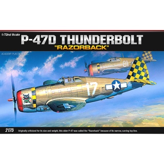 Academy 12492 P47D THUNDERBOLT "RAZOR-BACK" 1/72