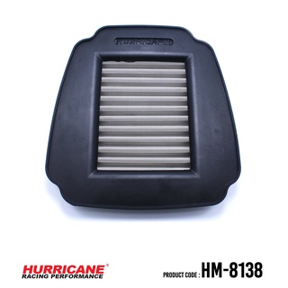 HURRICANE กรองอากาศสแตนเลส , ผ้าแดง Yamaha ( Exciter 150 , JUPITER MX- King / Y15ZR , MX 125 I ) HM-8138