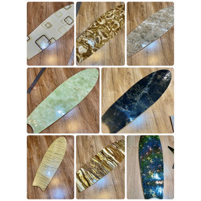Surf Skate สติ๊กเกอร์ติดแผ่นเซิร์ฟเก็ตบอร์ดขนาน 40x100cm