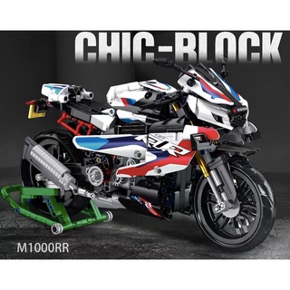 บล็อกตัวต่อรถมอเตอร์ไซค์ MOC Technic M1000RR ของเล่นสําหรับเด็ก 912 ชิ้น