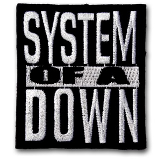 อาร์มติดเสื้อ ตัวรีดติดเสื้อผ้า หมวก อาร์ม ตัวรีด วงดนตรี เฮฟวี เมทัล ร็อค System of a Down Patch Embroidered Iron on