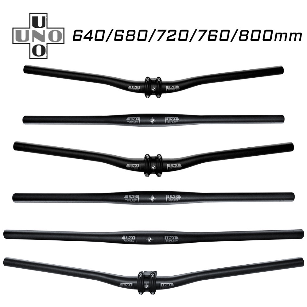 UNO ก้านแฮนด์อลูมิเนียมอัลลอยด์ 6061-T6 วัสดุจักรยานเสือภูเขาไรเซอร์แฮนด์
