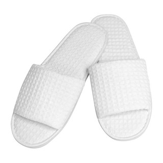 🔥ยอดนิยม!! เอโร่ รองเท้ารังผึ้ง แพ็ค 6 คู่ Waffle Slipper 100 % Polyester