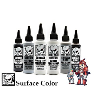 สีแอร์บรัช [SKULL COLOR] Surface Primer สีรองพื้น มีทั้งหมด 8 เฉดสีนะคะ 100.091-100.099