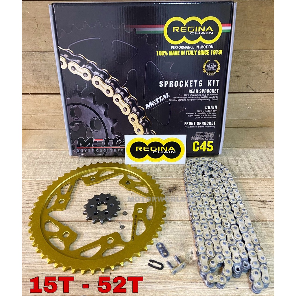 YAMAHA R15 MT15 V3 FULL SET REGINA CHAIN KIT / SPROCKET R15M R15 V3 COMPLETE SET