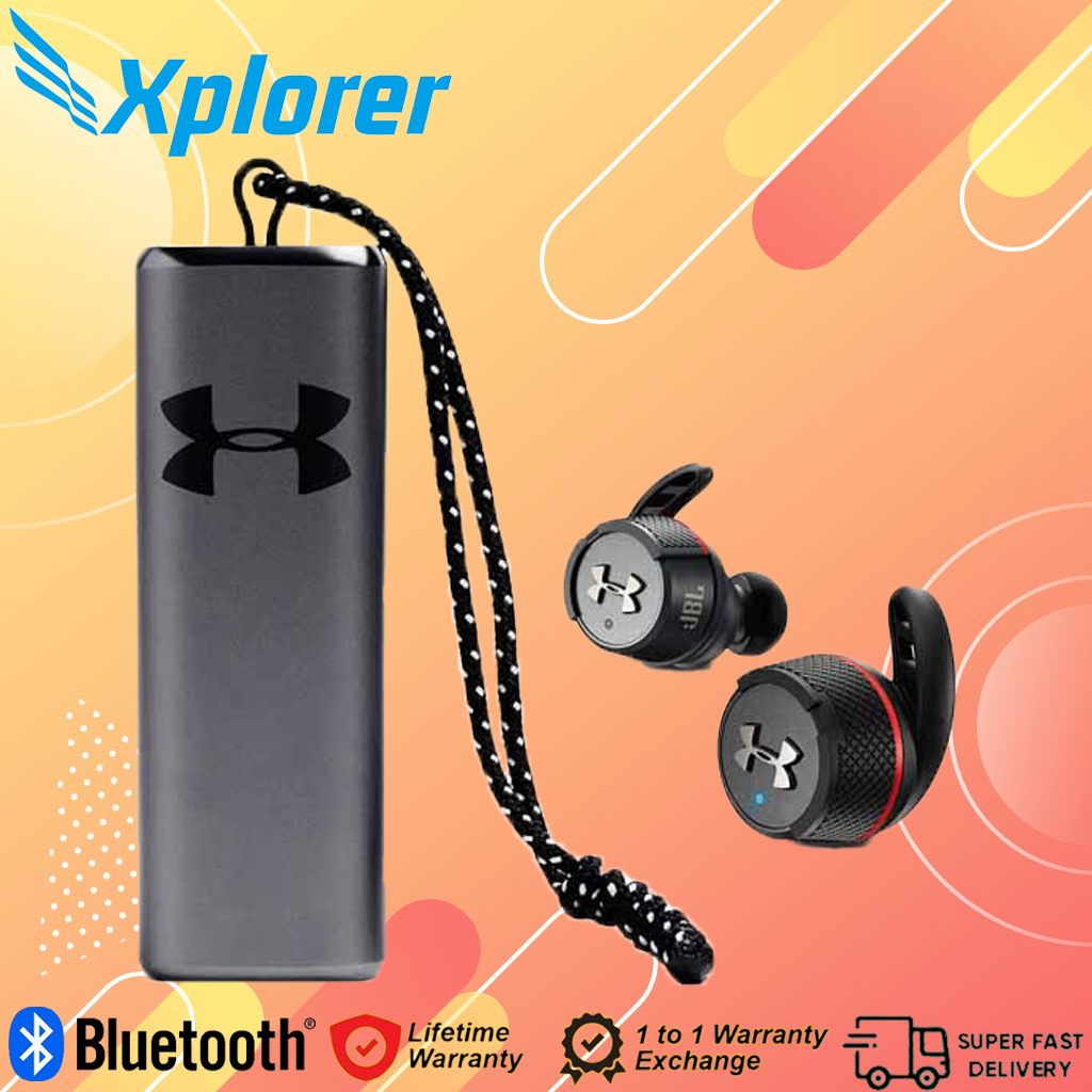 JBL &amp; Under Armor Flash X In Ear Wireless Bluetooth Earphone หูฟังไร้สาย True Wireless พร้อมกล่องชาร์จและไมค์