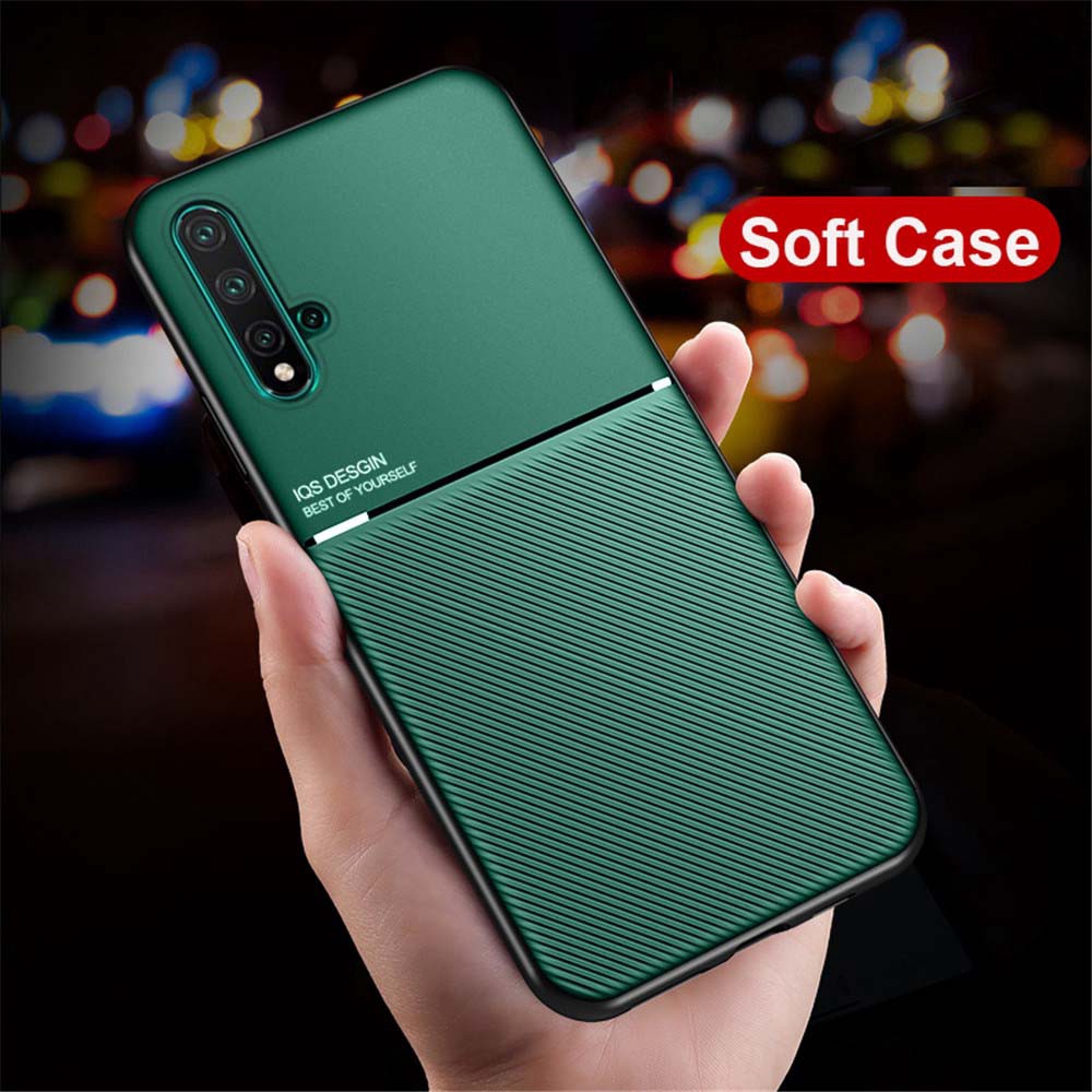 Huawei Nova 5T 7i 4e 7 7SE 7Pro 9 9SE 9Pro 10 10se 10Pro 8 8SE 8Pro 6SE หนังหรูหราเนื้อรถแม่เหล็ก Slim Soft Matte กันกระแทกกรณี