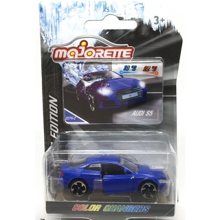 Majorette Audi S5 Coupe - Color Changer Series - Blue Color /Wheels 5LTS2T /scale 1/64 (3 inches) Package with Card