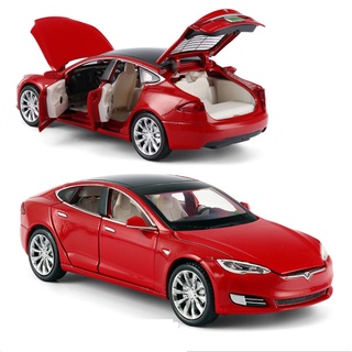 Tesla อุปกรณ์เสริมnew 1:32 Simulation of the second generation Tesla Model s acousto otic alloy car model children&amp;39;s