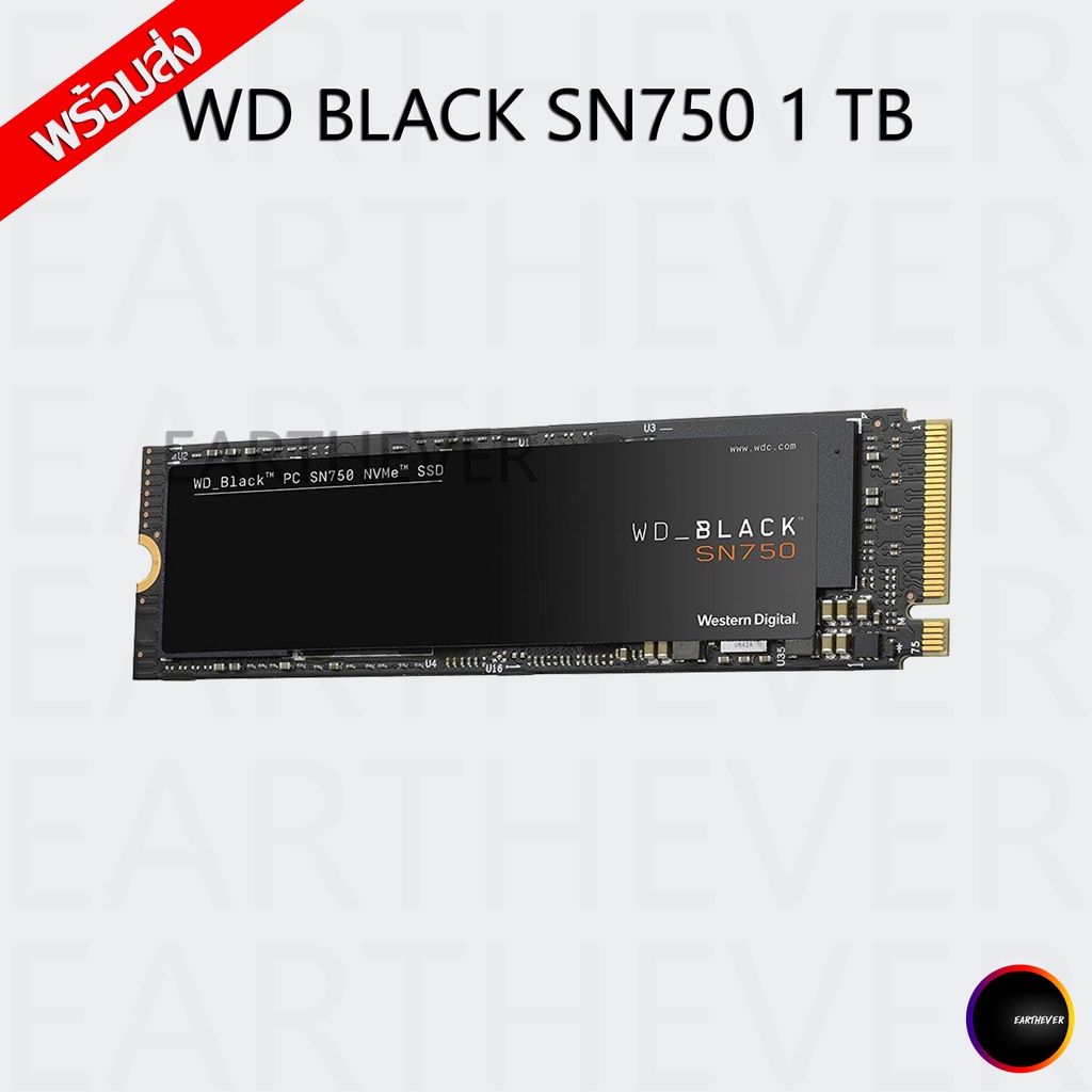 WD BLACK SN750 PCIe/NVMe M.2 2280 1 TB SSD (WDS100T3X0C)
