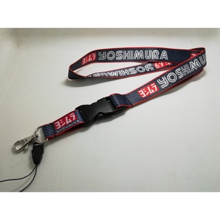 โยชิมุระ โลโก้ สายห้อยคอ พวงกุญแจ มอเตอร์ไซค์ Yoshimura logo motorcycle lanyard neck strap keychain