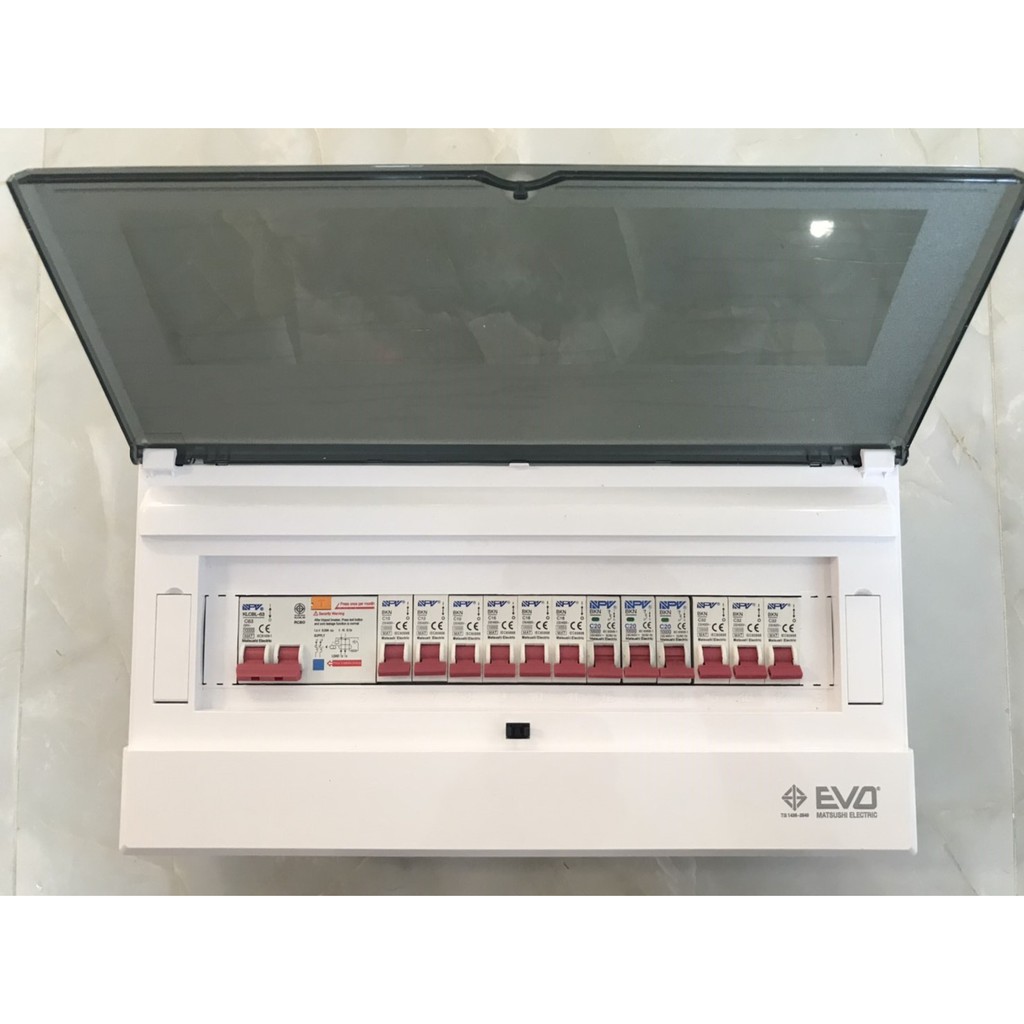 ตู้คอนซูมเมอร์ ตู้ควบคุมไฟกันดูด NPV 12 ช่องพร้อมเมน RCBO 32A,50A หรือ 63A และเบอร์เกอร์ย่อยรุ่น NCP