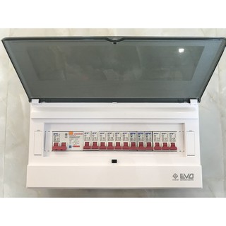 ตู้คอนซูมเมอร์ ตู้ควบคุมไฟ กันดูด NPV 12 ช่อง พร้อมเมน RCBO 32A, 50A หรือ 63A และเบอร์เกอร์ย่อย รุ่น NCP