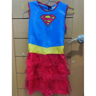 💕ชุดซุปเปอร์เกิล super girl ชุดแฟนซี มือ✌️ใหม่มาก‼️10-12y