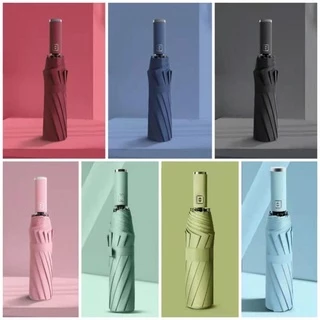 ร่ม ร่มอัตโนมัติสีพื้นAuto กันฝนกันแดดกันUV พกพาสะดวก น้ำหนักเบา Umbrella /jt.lifestyle