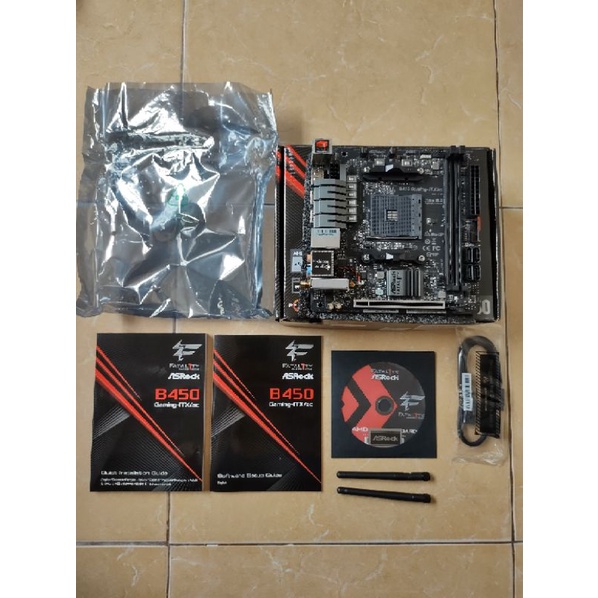 MAINBOARD (AM4) MINI-ITX ASROCK FATAL1TY B450 GAMING-ITX/AC มือสอง