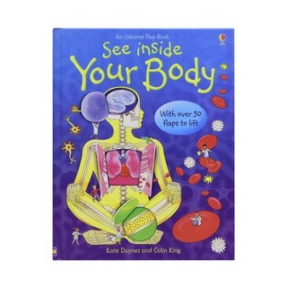 หนังสือ Usborne ภาษาอังกฤษ see Inside your body(EVO)