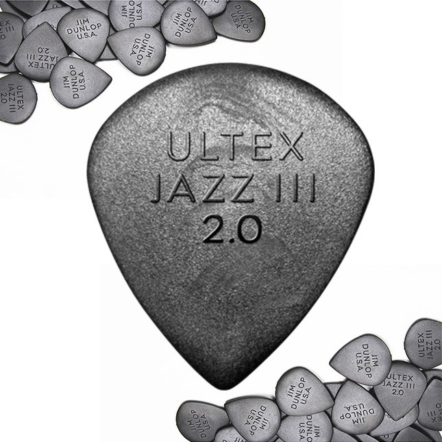 ปิ๊ค Ultex Jazz iii 2.00mm ของแท้ 100 ครบทุกขนาด DUNLOP Guitar pick