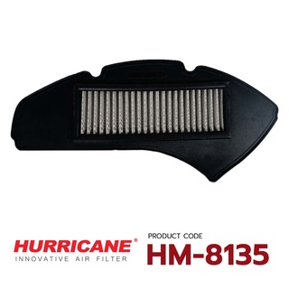 HURRICANE กรองอากาศสแตนเลส , ผ้าแดง Yamaha N-Max 155 HM-8135