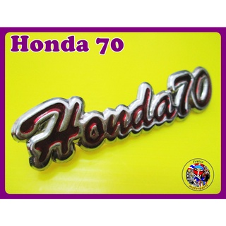 โลโก้บังลมสีแดง Honda C70 Legshield Front Cover "Red" Emblem