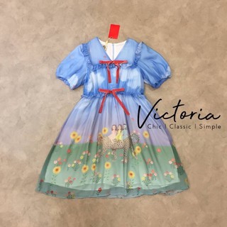 เดรสแขนตุ๊กตา (S/M/L) ป้าย VICTORIA