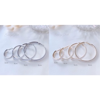 พร้อมส่ง ต่างหูห่วง ต่างหูห่วงล้อมมุก งานสวยหวานน่ารัก ใส่ง่ายเข้าได้กับทุกชุด