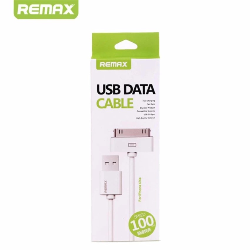 Remax สายชาร์จ Data Cable for iPhone 4/4S (White)