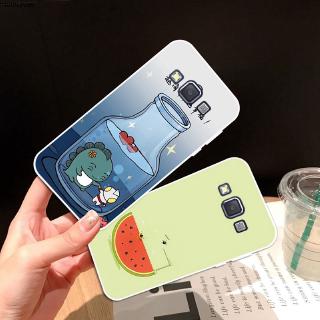 เคสโทรศัพท์ซิลิโคนลายยูนิคอร์นสําหรับ Samsung A 3 A 5 A 6 A 7 A 8 A 9 Star Pro Plus E5 E7 2016 2017 2018