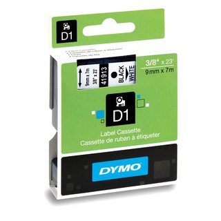 DYMO : DYM45013* เทปพิมพ์อักษรสีดำพื้นขาว Label Standard Labeling Tape Black print on White tape