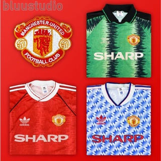 เสื้อบอลย้อนยุค เสื้อแมนยูลายไฟ ปี90/92 คอลเลคชั่น MANCHESTER UNITED Retro FOR THE DEVIL IN YOU 90 "มีรูปสินค้าจริง"