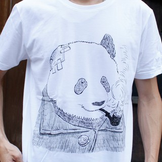 เสื้อยืดไก่3 ลาย Smoking panda