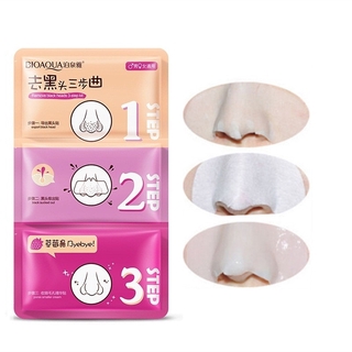 สิวหัวดำ 1set Bioaqua Pig Nose Mask Remove Blackhead Acne Remover Clear Black Head 3 Step Kit Beauty Clean Face Care Cosmetic