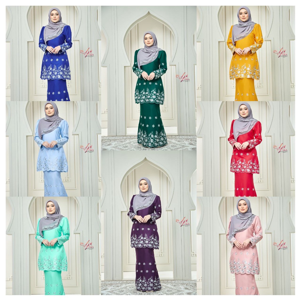 KURUNG ทันสมัยพร้อม JASMINE EMBROIDERY 4XL & 5XL