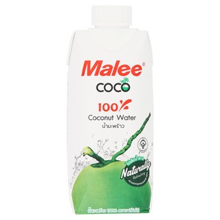 💥โปรสุดพิเศษ!!!💥 มาลี โคโค่ น้ำมะพร้าว 100% 330มล. Malee Coco 100% Coconut Juice 330 ml.