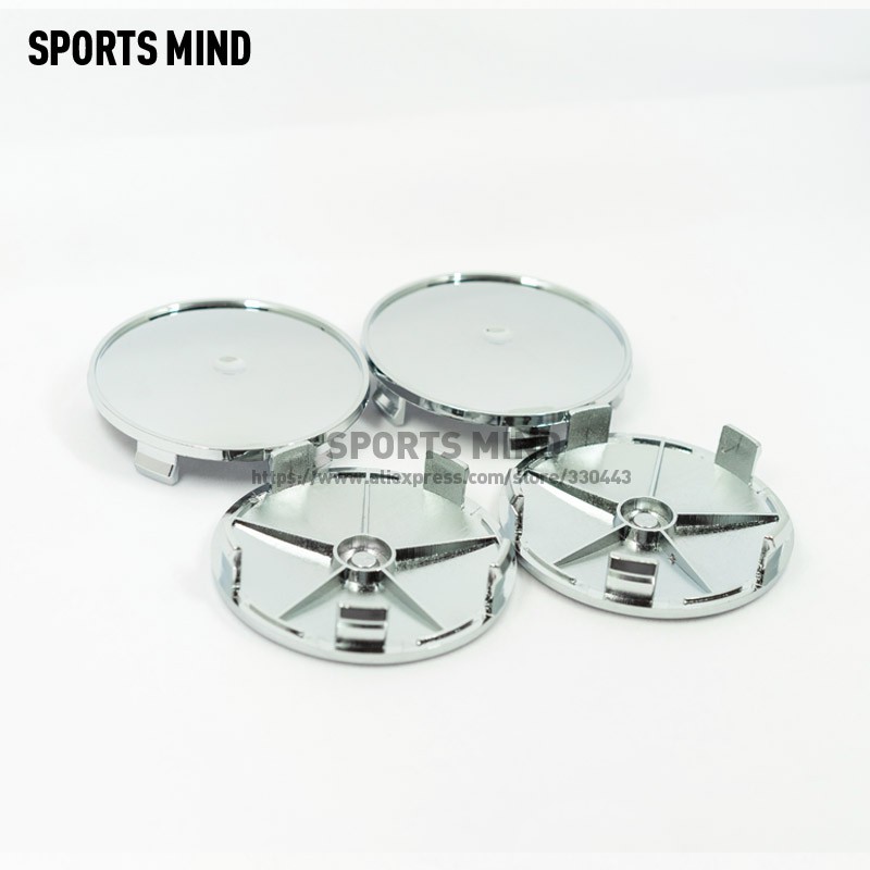 4 ชิ้น/ล็อต 68 มม.ABS Universal ล้อ Hub Caps ฝาครอบดุมล้อ SUV ล้อ Center Hub Caps ฝาครอบรถอุปกรณ์เสริม ราคา ถูกที่สุด ดีลบีเคเค