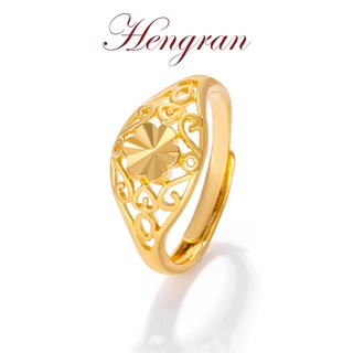 Hengran แหวนแฟชั่นเกาหลี ทอง18K เพชร ผู้หญิง 61GR