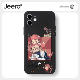 Jeero เคสไอโฟน เคสซิลิโคนนุ่มขอบเหลี่ยมกันกระแทกการ์ตูนตลก เคสโทรศัพท์ Compatible for iphone 14 13 12 11 Pro Max SE 2020 X XR XS 8 7 6 6S Plus พลัส HFF180