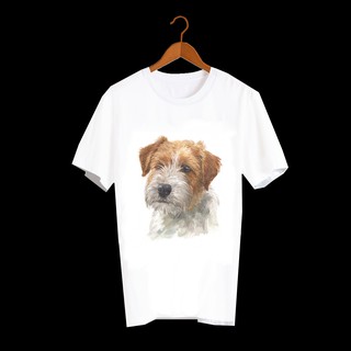 เสื้อลายหมา DJR004 jack russell เสื้อยืด เสื้อยืดลายหมา เสื้อยืดสกรีนลายหมา